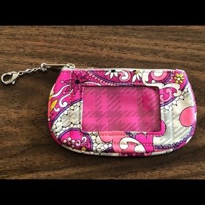 Vera Bradley “Paisley Meets Plaid” ID coin purse wallet NWOT